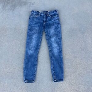 Pilcro By Anthropologie High Rise Denim Legging Jeans 27 Petite Medium Wash